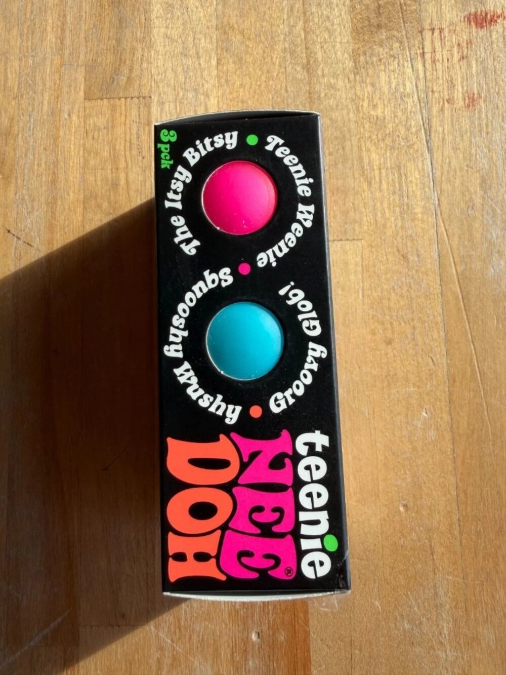 Schylling NeeDoh Teenie 3 Pack (Pink, Blue, Purple) - Picture 4 of 4